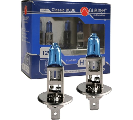 Изображение товара Лампы Диалуч h1 12v 55w p14,5s к-т blue белый свет лч154 12551-Bl-DUO
