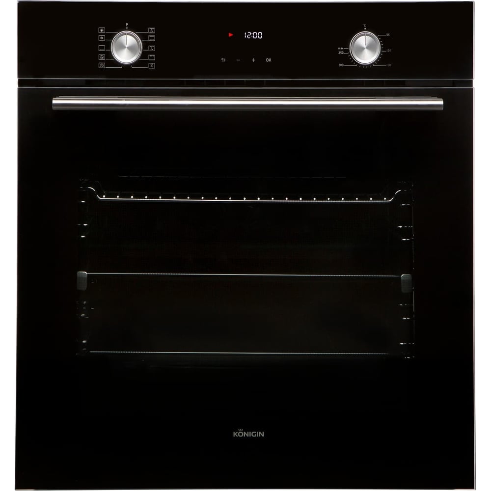 Изображение товара Духовой электрошкаф KONIGIN barberry 60 bk e10, объем 78л, черный