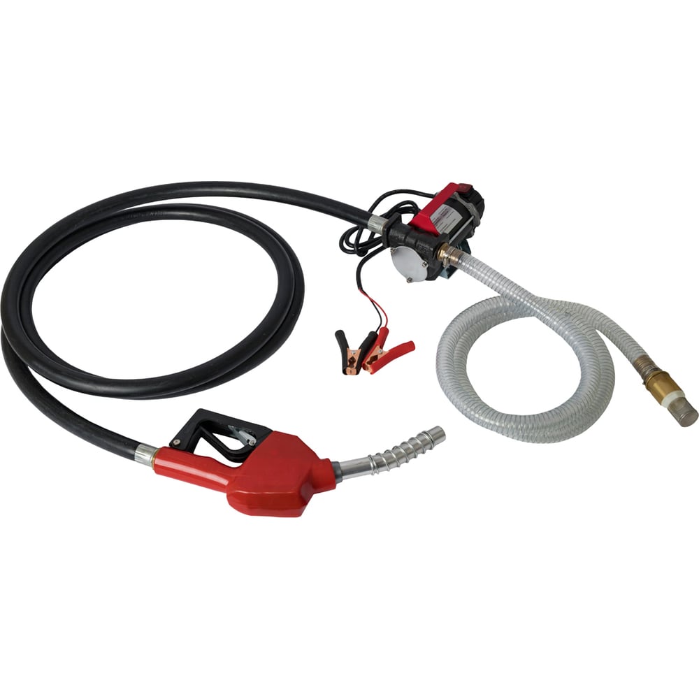 Изображение товара Электрический насос для раздачи топлива WIEDERKRAFT 300 вт, раздаточный шланг 2 м, резиновый шланг WDK-DYB50HT