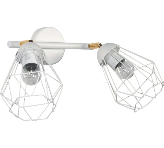 Изображение товара Настенный светильник ЭЛЕТЕХ Кристаль 521 белый муар НББ 01-2x60-113 Е27 [ИМ] 1005405220