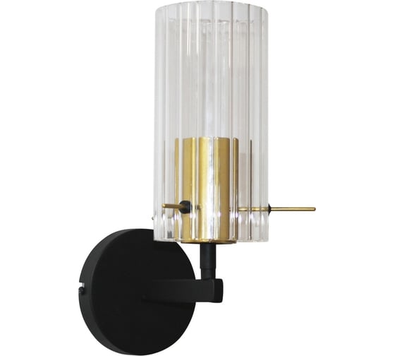 Изображение товара Настенный светильник ЭЛЕТЕХ Эсми 511 черный/золото (Плафон 0015) НББ 01-60-180 Е27 ИМ 1005405251