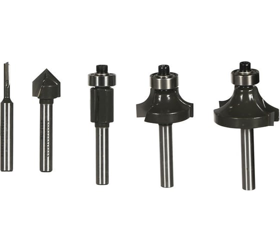 Изображение товара Набор фрез по дереву (5 шт; хвостовик 6 мм) Ryobi RAKRBS5 5132003828
