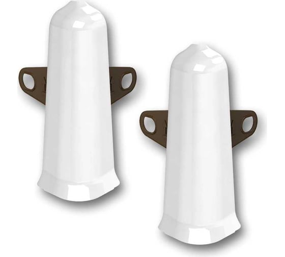 Изображение товара Наружный угол для плинтуса DECONIKA 85 мм, 001-G Белый глянец Д-П85-Нк-Ф2 001-0 БЕЛ-Г