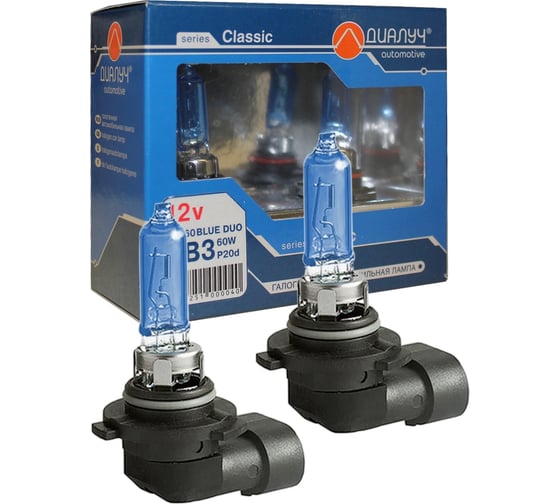 Изображение товара Лампы Диалуч hb3 12v 65w p20d к-т blue duo белый свет лч423-в2 12360-Bl-DUO