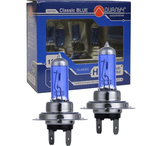 Изображение товара Лампы Диалуч h7 12v 55w px26d к-т blue белый свет лч182 12557-Bl-DUO