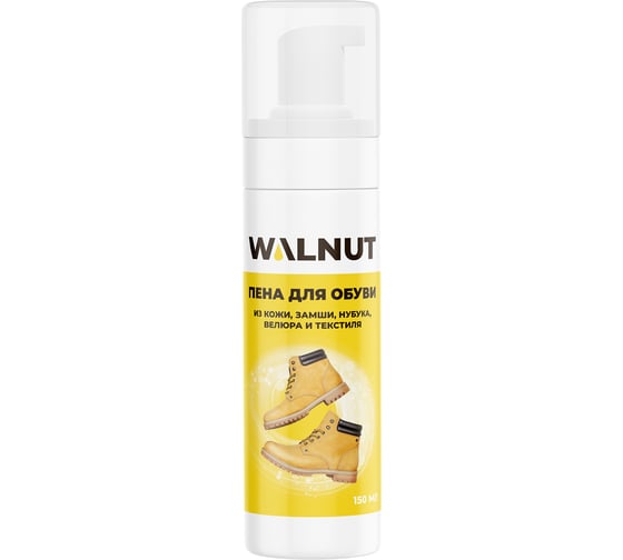 Изображение товара Пена для чистки обуви из замши и нубука WALNUT 150 мл WLN0357
