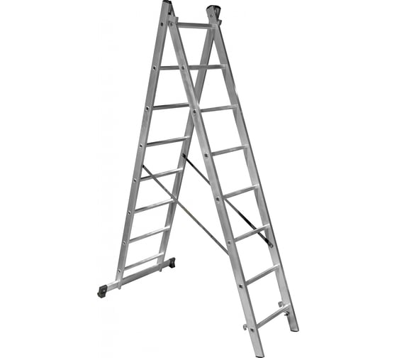 Изображение товара Двухсекционная лестница 8 ступеней Gigant L-02 2х8