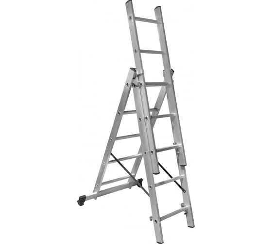 Изображение товара Трехсекционная лестница 5 ступеней Gigant L-03 3х5