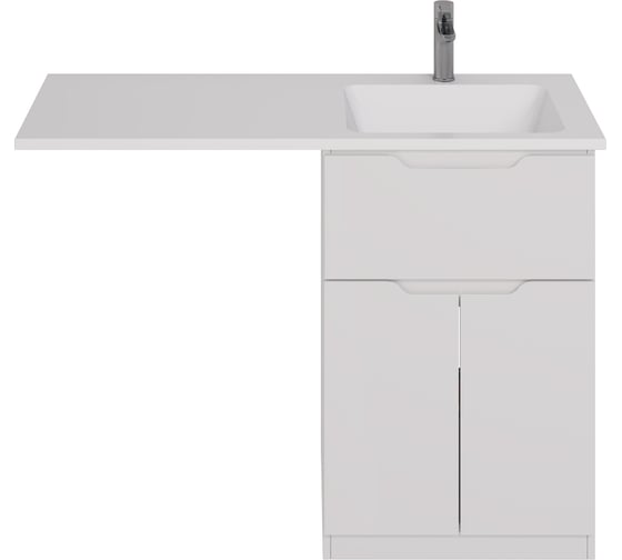 Изображение товара Напольная тумба Dreja Vega 60 см, 1 ящик, 2 дверцы, белый глянец 99.0450