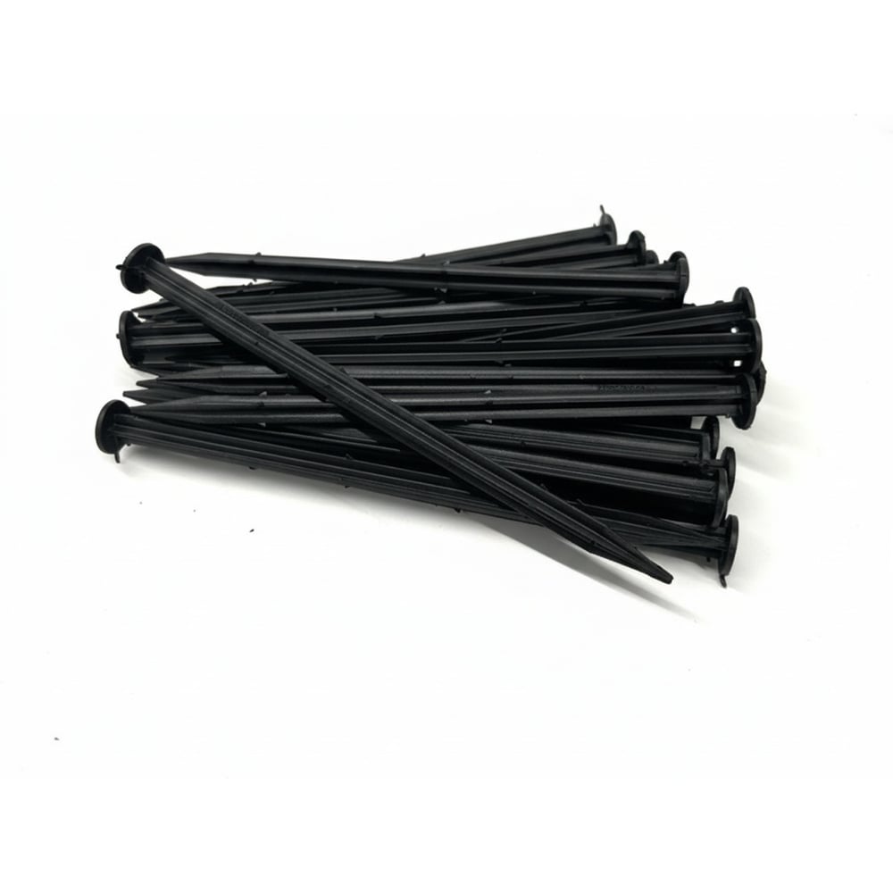 Изображение товара Садовые колышки для бордюрной ленты ГеоПластБорд 220 мм 30 шт черные