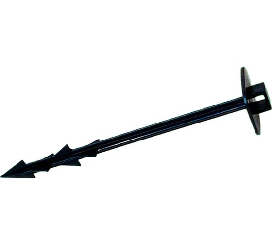 Изображение товара Садовый колышек для крепления укрывного материала и подвязки растений ГеоПластБорд 180 мм, 100 шт, черный kl180.100