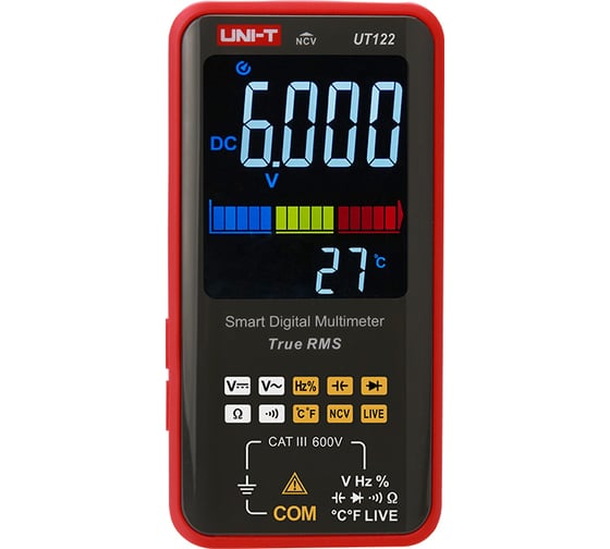Изображение товара Цифровой карманный ультратонкий мультиметр UNI-T UT122 автодиапазон 00-00012006 129238