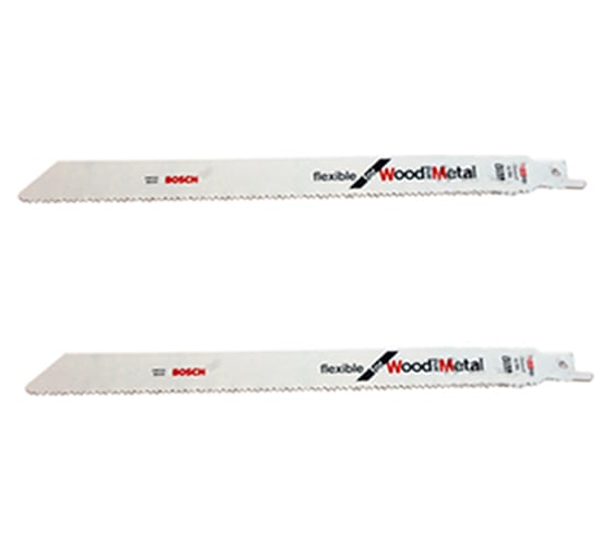 Изображение товара Полотно пильное по дереву с металлом 2 шт. 225х19х0,9 мм Bosch 2.608.656.270