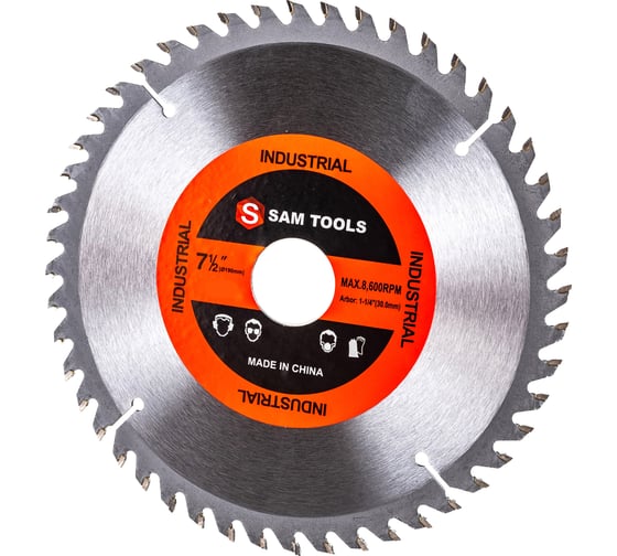 Изображение товара Пильный диск SAMGRUPP по дереву 190x30 мм 36 зуб SAMC-020190036