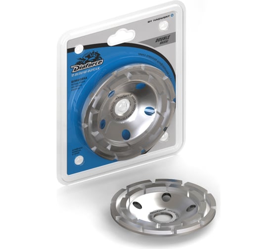 Изображение товара Чашка шлифовальная алмазная сегментная двухрядная 125x22.23 мм double basic DIAFORCE 520002B