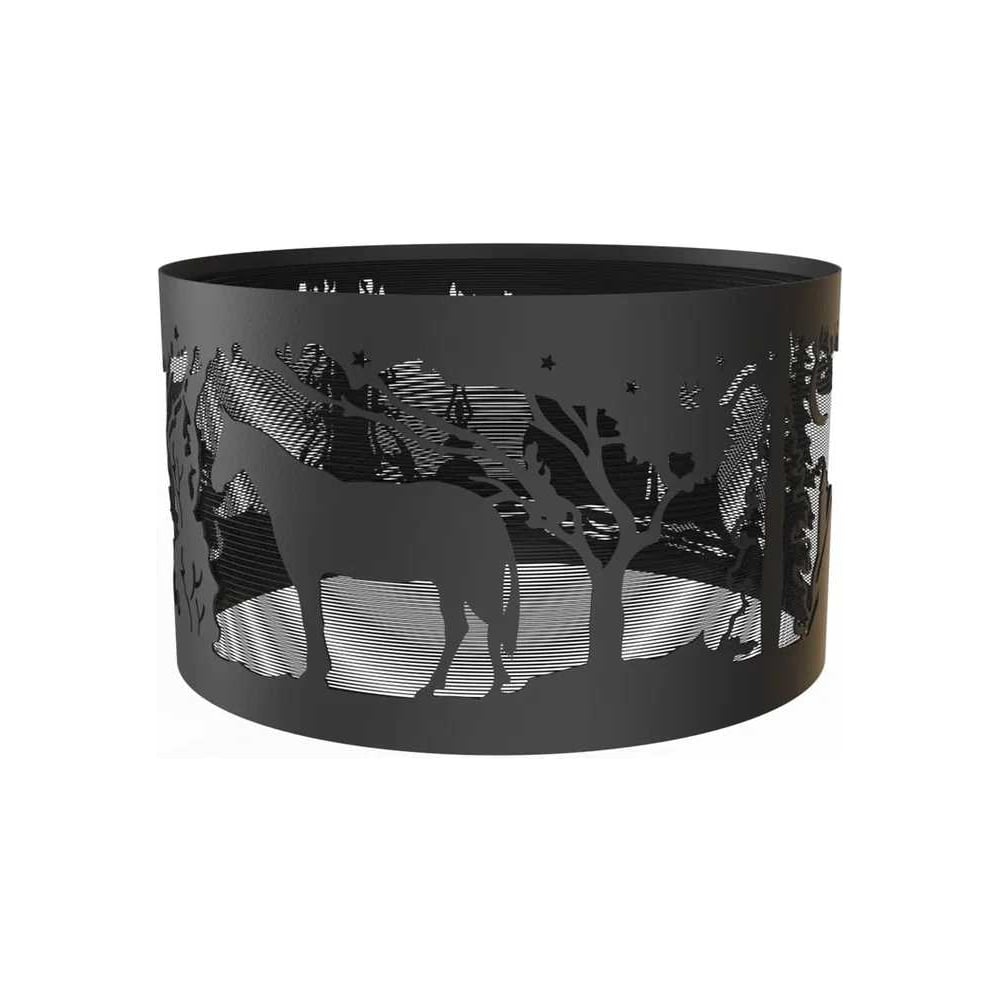 Кольцо для костра FIRE-HOUSE ежик в тумане диаметр 500 мм, с защитной сварной сеткой CC-500ежик