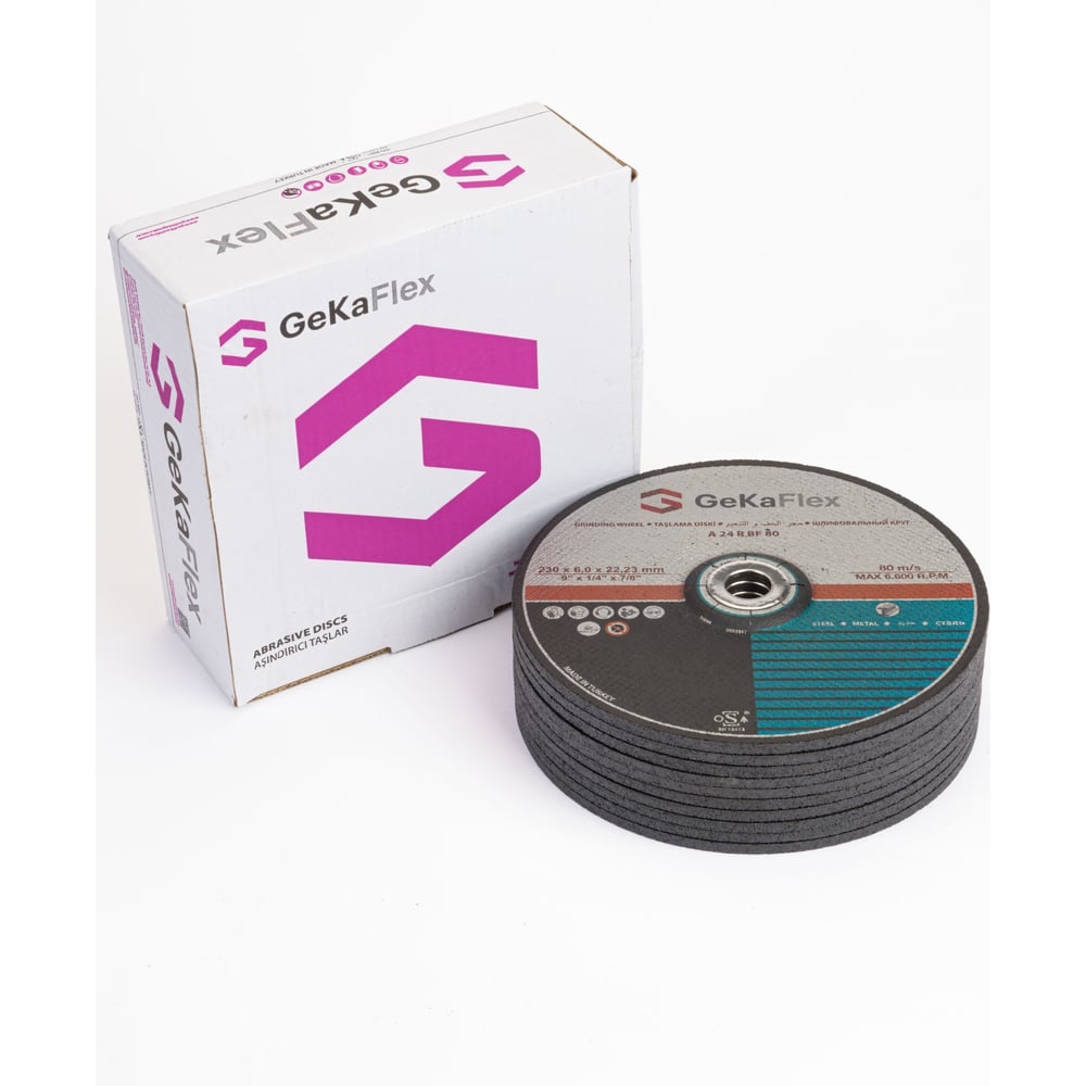 Изображение товара Шлифовальный диск 230x6х22 мм для металла Flex Geka 40 шт