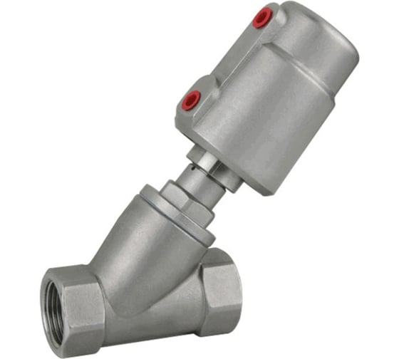 Изображение товара Наклонный седельный клапан TITAN LOCK нержавеющая сталь 304, с пневмоприводом, DN32 TL32CPAVS