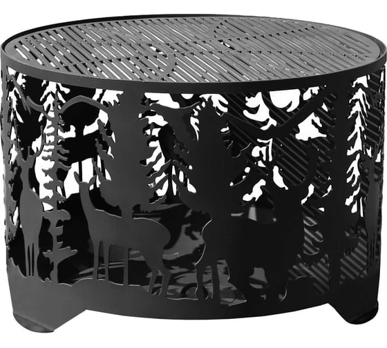 Изображение товара Костровая чаша FIRE-HOUSE олени диаметр 500 мм, плоское дно Pd-500олени