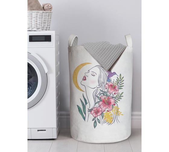 Изображение товара Корзина для белья в ванную JoyArty органайзер для хранения вещей Эстетичная девушка 60x40 см gaba_423256_L