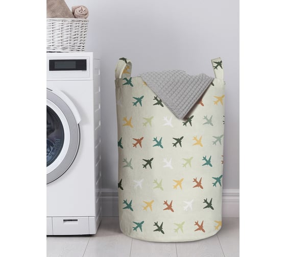 Изображение товара Корзина для белья в ванную JoyArty органайзер для хранения вещей Самолеты 60x40 см gaba_423836_L