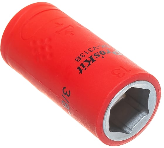 Изображение товара Головка торцевая шестигранная изолированная (13 мм; 3/8; 1000В) ProsKit SK-V313B 00321613