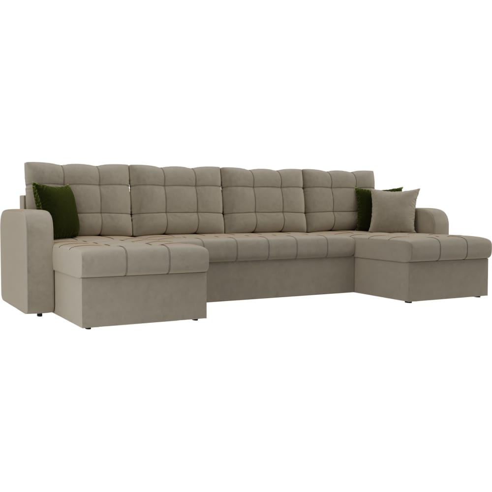 П-образный диван Лига диванов п образный диван артмебель ричмонд микровельвет фиолетовый экокожа