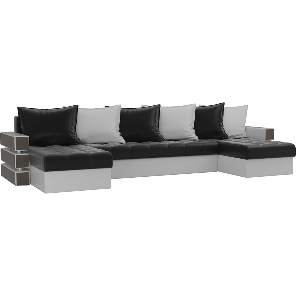 П-образный диван Лига диванов п образный диван артмебель меркурий вельвет экокожа белый