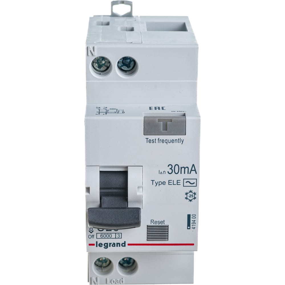 Автоматический выключатель дифференциального тока Legrand выключатель автоматический дифференциального тока с 16а 30ма авдт32мl karat iek mvd12 1 016 c 030