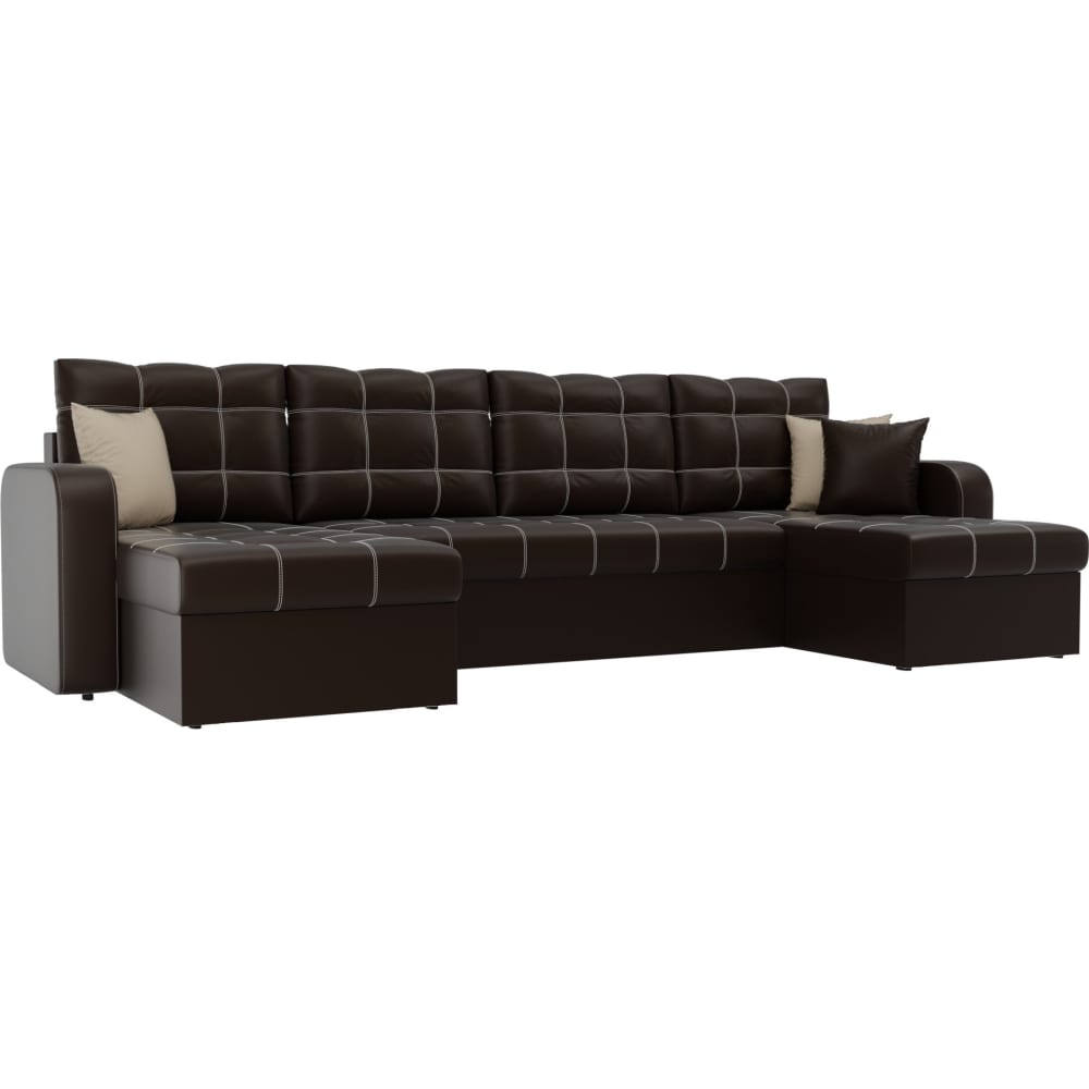П-образный диван Лига диванов п образный диван артмебель ричмонд микровельвет фиолетовый экокожа