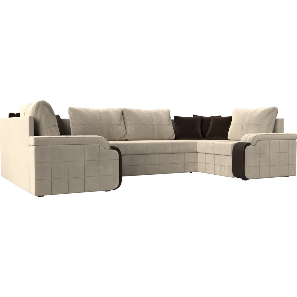 П-образный диван Лига диванов п образный диван артмебель ричмонд велюр бирюза экокожа коричневый