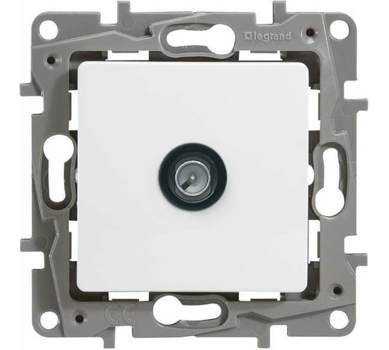 Изображение товара Розетка Legrand TV (телевизионная) Legrand Etika оконечная белый 672265
