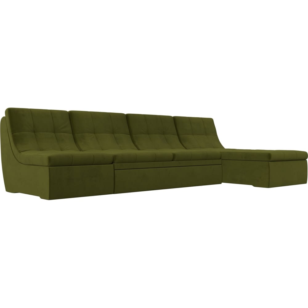 Угловой модульный диван Лига диванов диван трансформер лига диванов сплит велюр зеленый