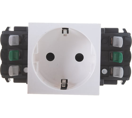 Изображение товара Розетка Legrand 2К+3 Программа Mosaic для установки в кабель-канале автоматические клеммы стандартная 077401
