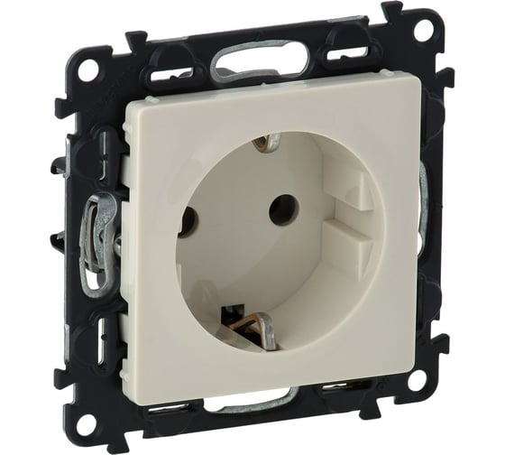 Изображение товара Силовая розетка Legrand Valena LIFE 2К+З 16А 250В с лицевой панелью.Винтовые зажимы.Слоновая кость 753524