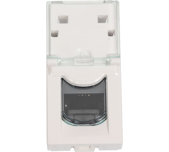 Изображение товара Розетка Legrand RJ 45 Программа Mosaic категория 6 UTP 1 модуль белый 076561