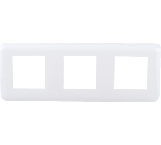Изображение товара Рамка Legrand Программа Mosaic 3x2 модуля белая 277806L