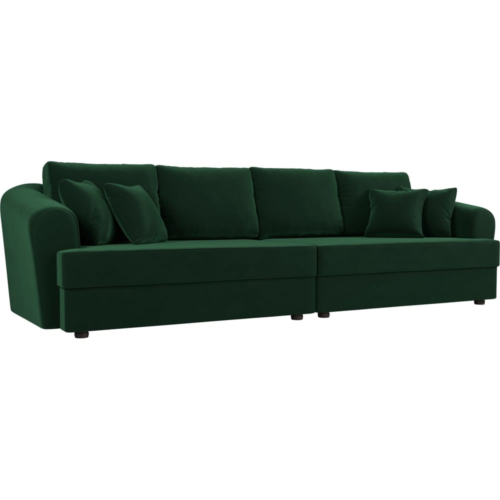Прямой диван Лига диванов диван еврокнижка артмебель атлант микровельвет зеленый стол с левой стороны