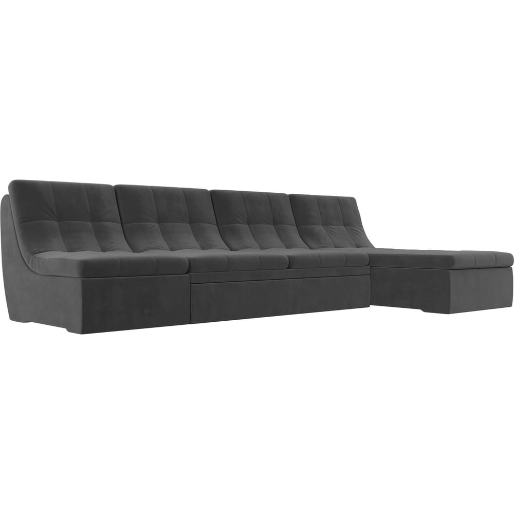 Угловой модульный диван Лига диванов угловой модульный диван холидей механизм дельфин рогожка серый