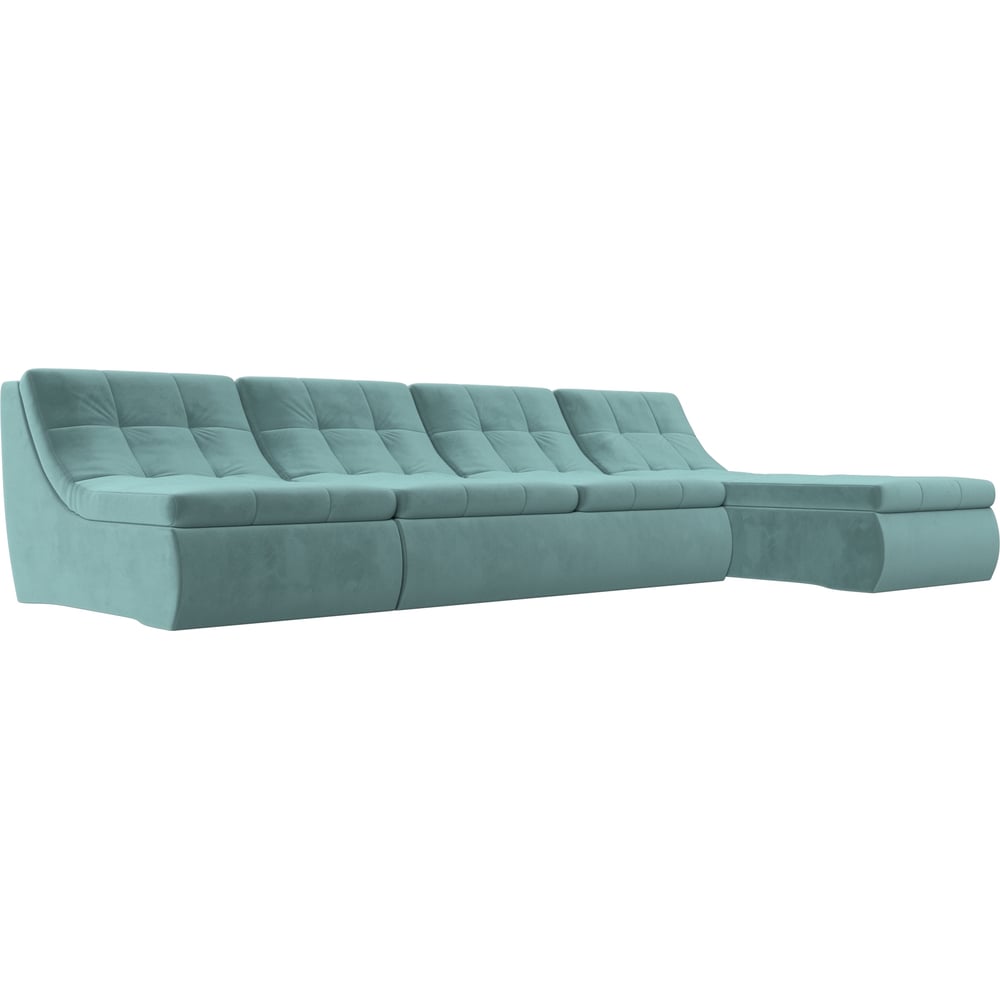 Угловой модульный диван Лига диванов диван марс бирюзовый