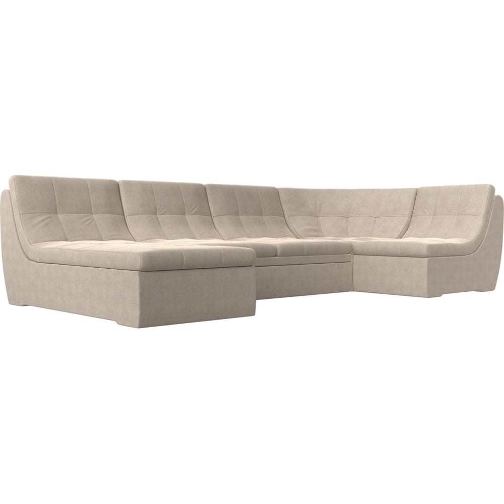 П-образный модульный диван Лига диванов п образный модульный диван лига диванов холидей люкс экокожа белый