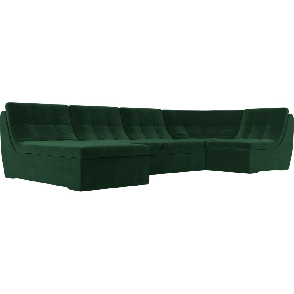 П-образный модульный диван Лига диванов прямой диван лига диванов куба лонг велюр зеленый