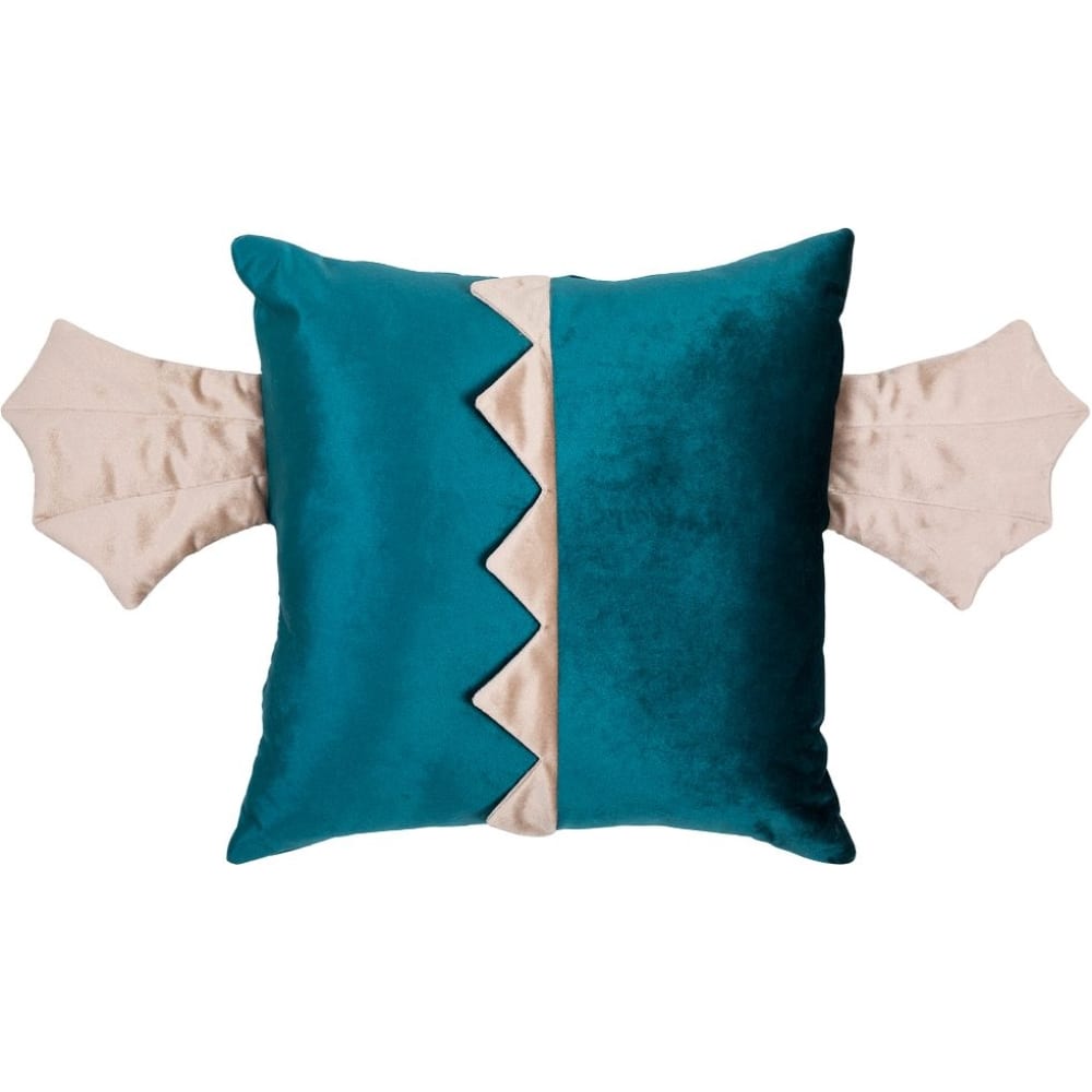 Декоративная подушка на диван BOGACHO подушка автомобильная подарочная косточка на подголовник для тебя велюр бирюзовый 16х24 см