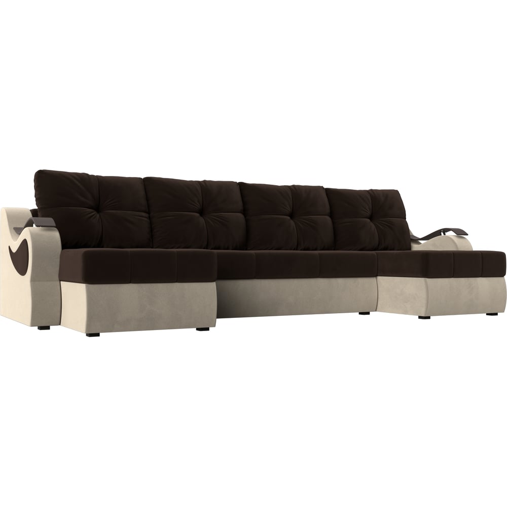 П-образный диван Лига диванов артмебель п образный модульный диван монреаль микровельвет коралловый экокожа коричневый