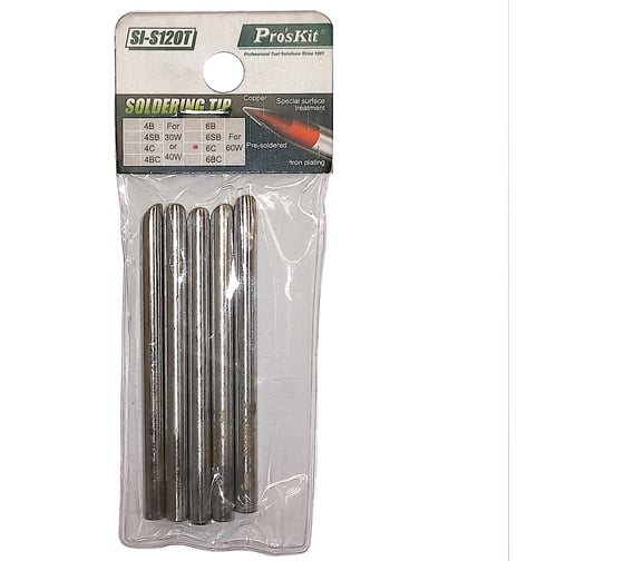 Изображение товара Жало паяльное SI-S120T-6C 5 шт ProsKit 00188601 С00039806