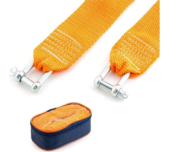 Изображение товара Буксировочный трос ST лента 7 т, 5 м, 2 скобы, в сумке 205094a