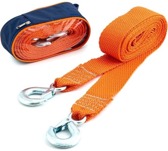 Изображение товара Буксировочный трос ST лента, 3.5 т, 4 м, 2 крюка, в сумке 205089a