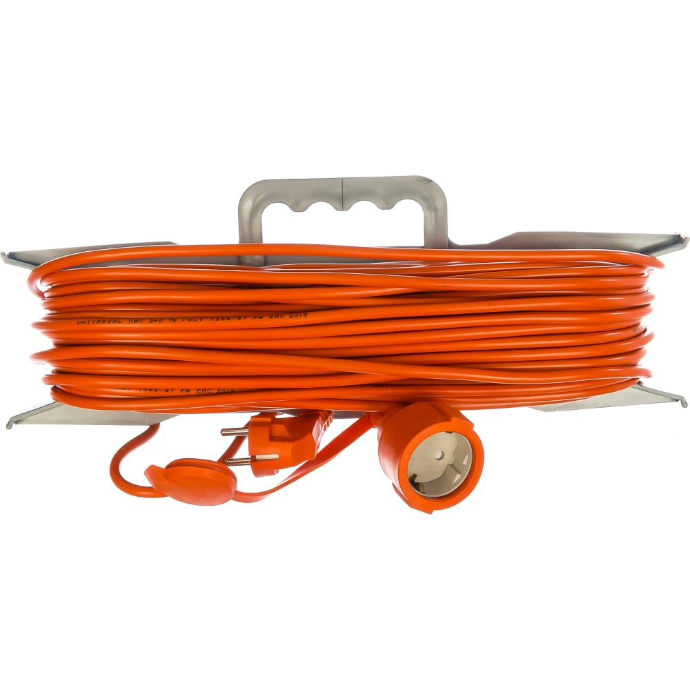 Удлинитель-шнур UNIVersal, цвет оранжевый 9632026 УШ-10 - фото 1