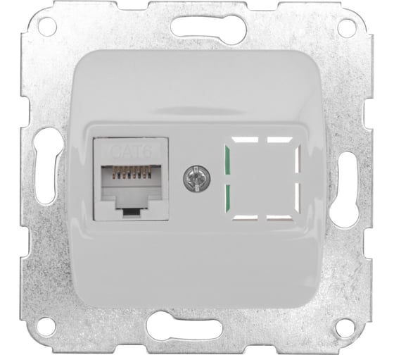 Изображение товара Компьютерная розетка KRANZ rj45 с/у мех. бел KR-78-0223