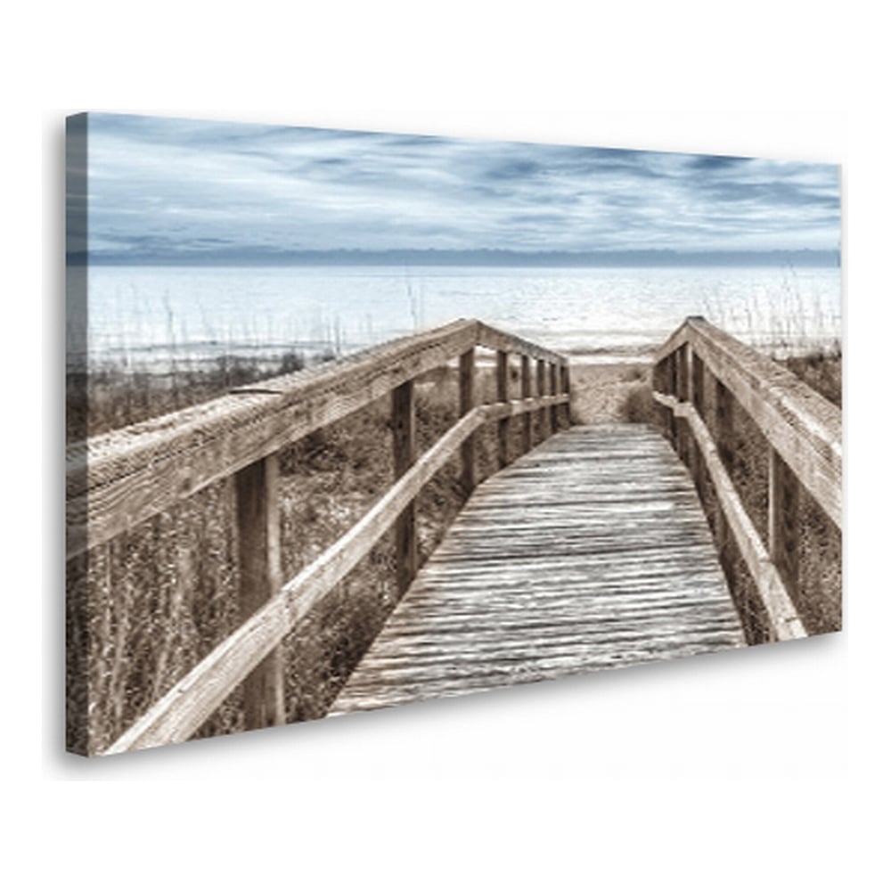 Изображение товара Постер-картина Студия Фотообоев пустынный причал 120x75 см на холсте